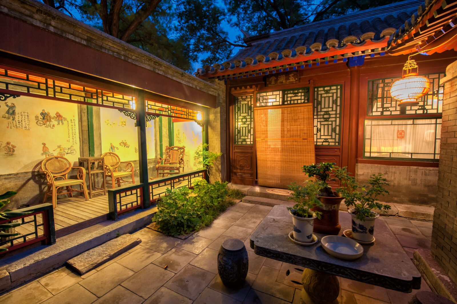 Old courtyard in the Hutongs of Beijing