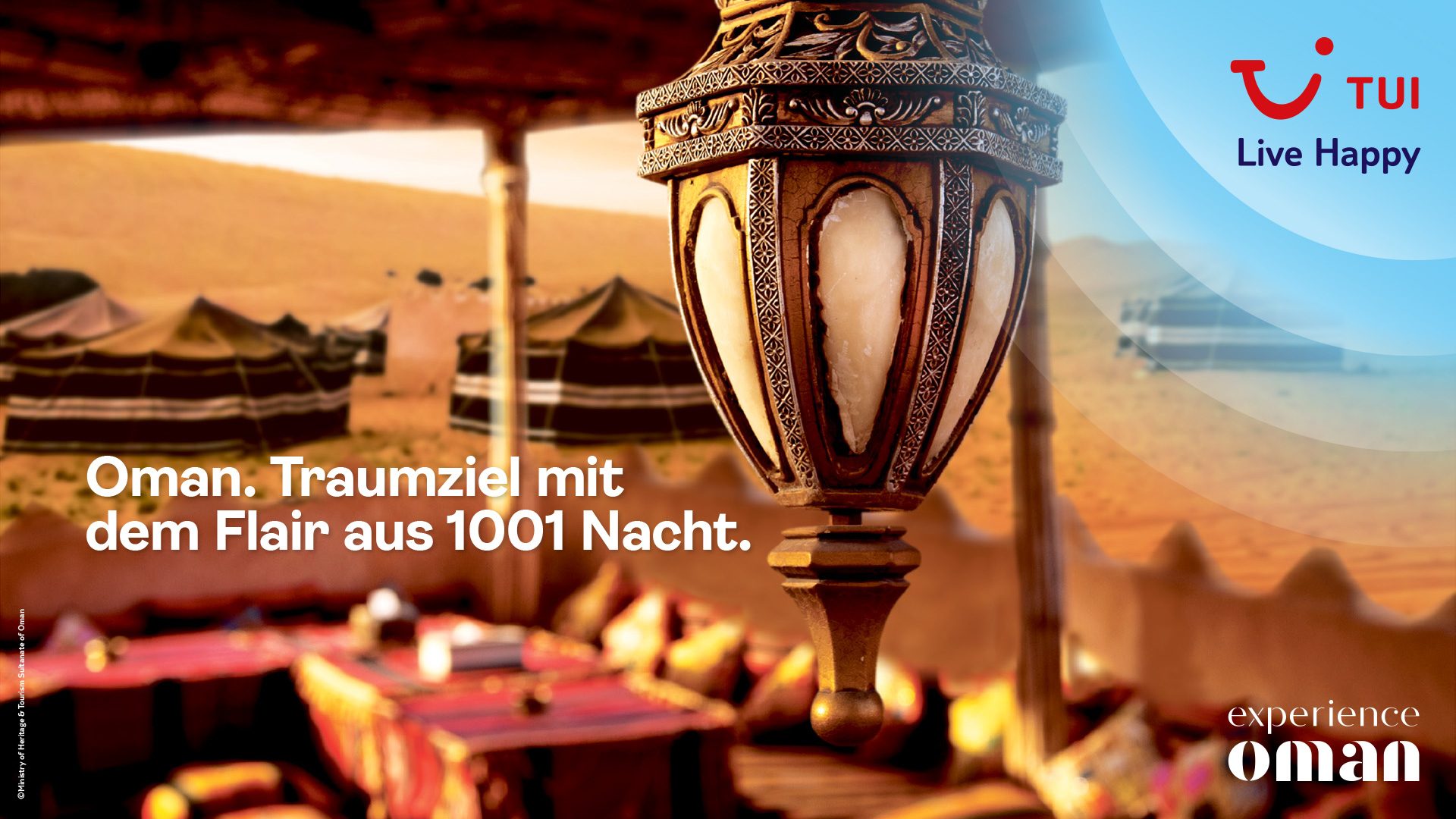 Werbeanzeige für Oman