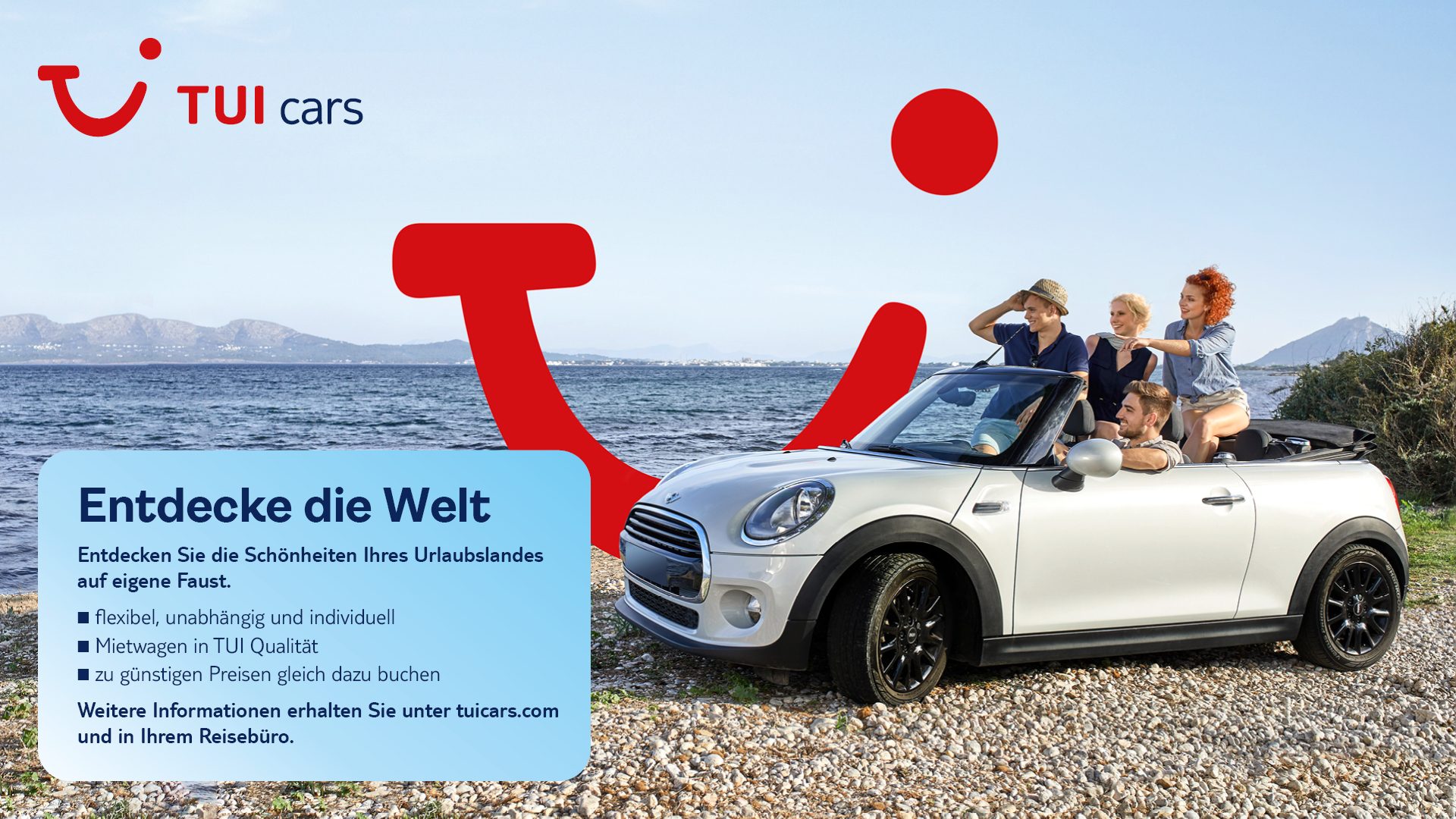 Werbeanzeige für TUI Cars