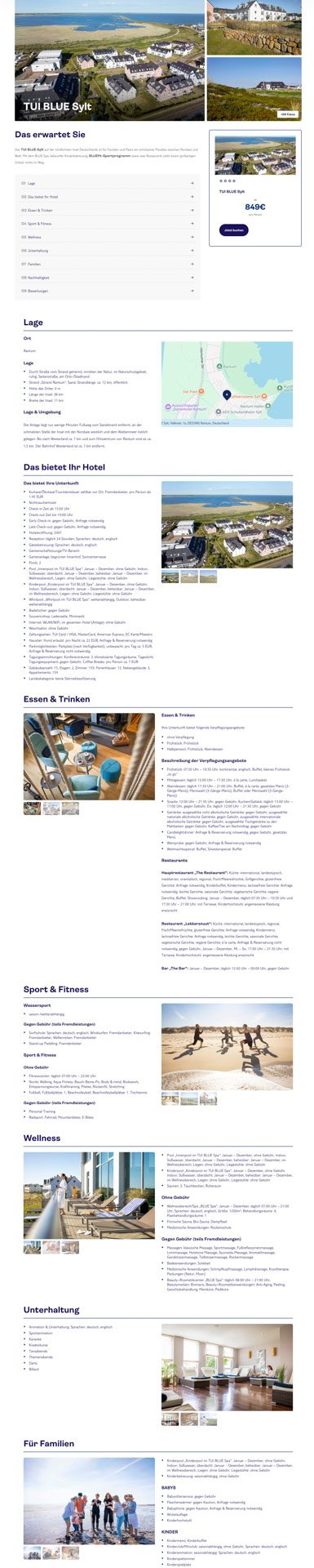 Hotel Detail Page Screenshot